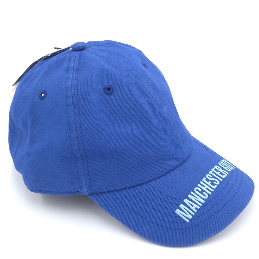 Manchester City FC Hat Blue Adjustable Soccer Dad Cap Cotton OSFM Fan Ink NEW - Picture 2 of 10